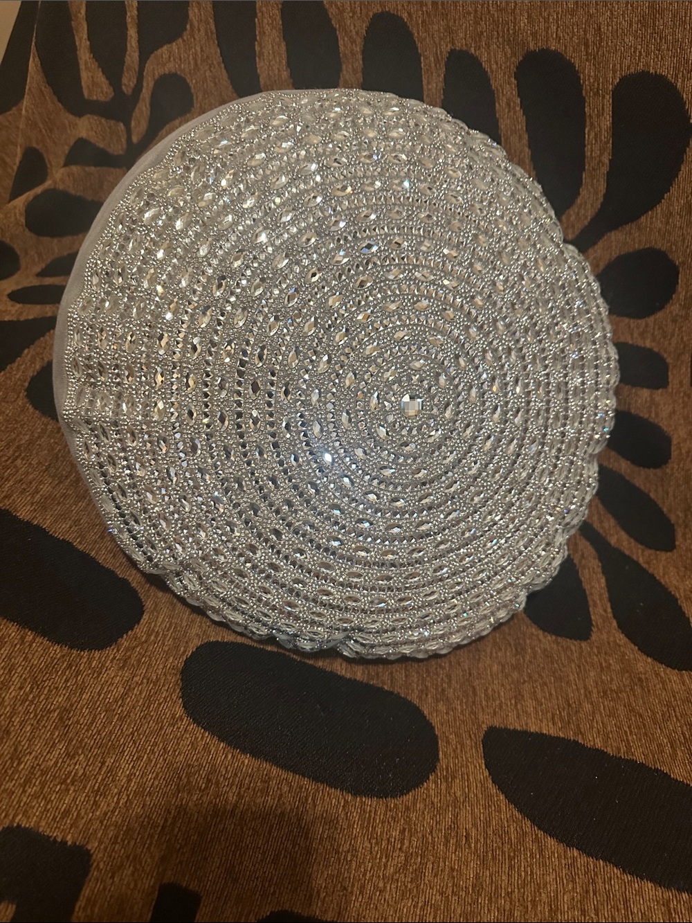 Sparkles HOME, Rhinestone Gatsby Round decorative Pillow
